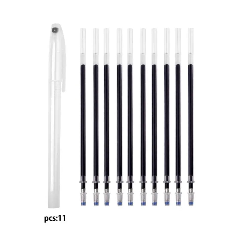 10Pcs/Set Heat Erasable Magic Marker Pen Temperature Disappearing Fabric Fabric Pens Line Marking DIY Craft Sewing Accessories