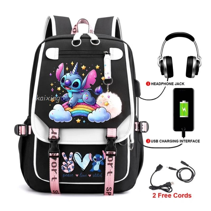 Hot Disney Lilo Stitch Backpack Girls Boys Student Teenager Back To School Rucksack Schoolbag Leisure Bag Women Mochilas Escolar