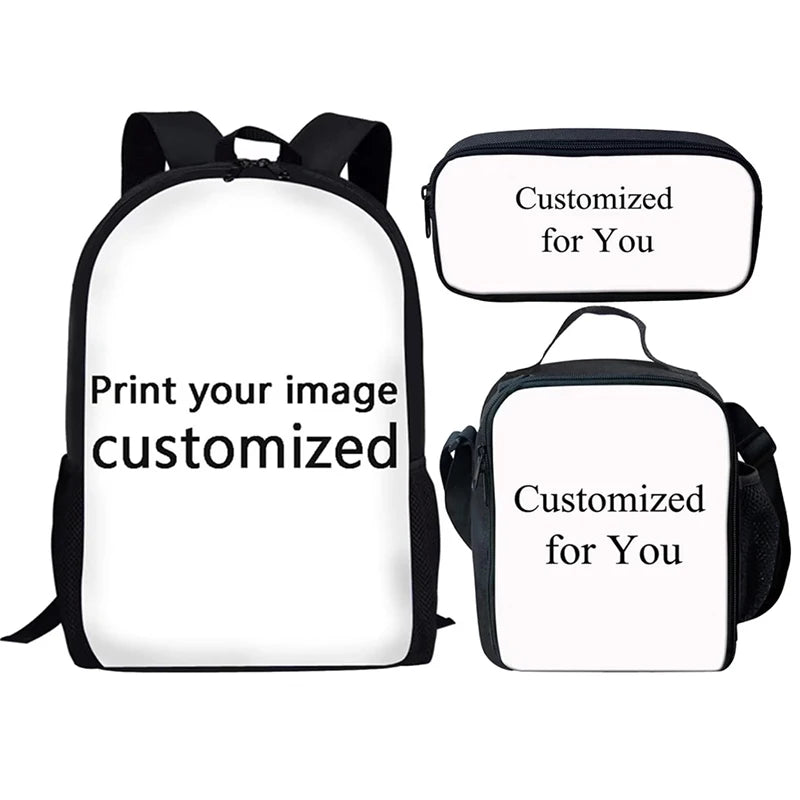 3Pcs Set School bags with Shoulder Bag Pencil bag,Catoon School Bags for Boys Girls Kids Bags with Football Printed,Light Weight