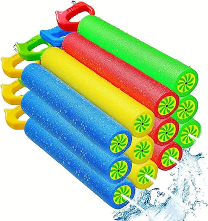 4-Pack Water Blaster Soaker Guns Set,15'' Water Guns with Plastic Handle Outdoor Swimming Pool Beach Summer Fun Party Games