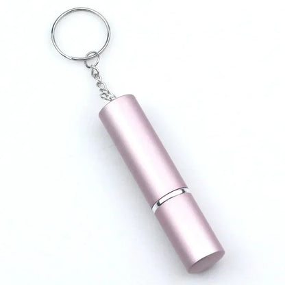 Empty Spray Tank Crystal Keychain Mini Reusable Portable Edc Outdoor Safety Protection Self Defense Keychain Accessories Travel