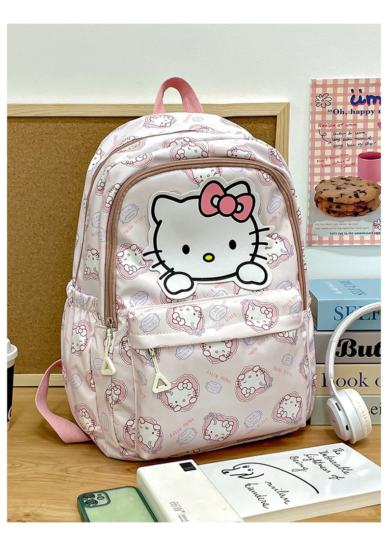 Sanrio Schoolbag Anime Kuromi Cinnamoroll My Melody Pochacco Student Backpack School Bag Large Capacity for Children Girls Boys