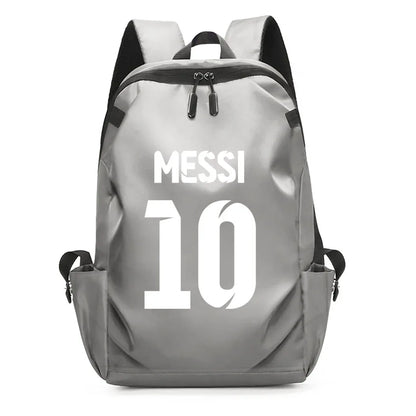 Football Super Stars MES SI Backpack Boy Girl Unisex College Student Backpack Women Men Laptop Teens Student USB Port Rucksack