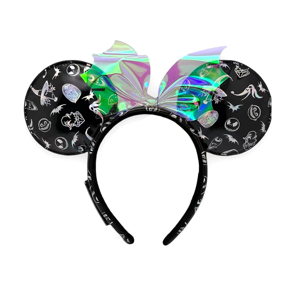 Black Bat Micey Mouse Ears Headband Masquerade Princess Decoration Cosplay Costume Holiday Birthday Party Gift Girls/Adults