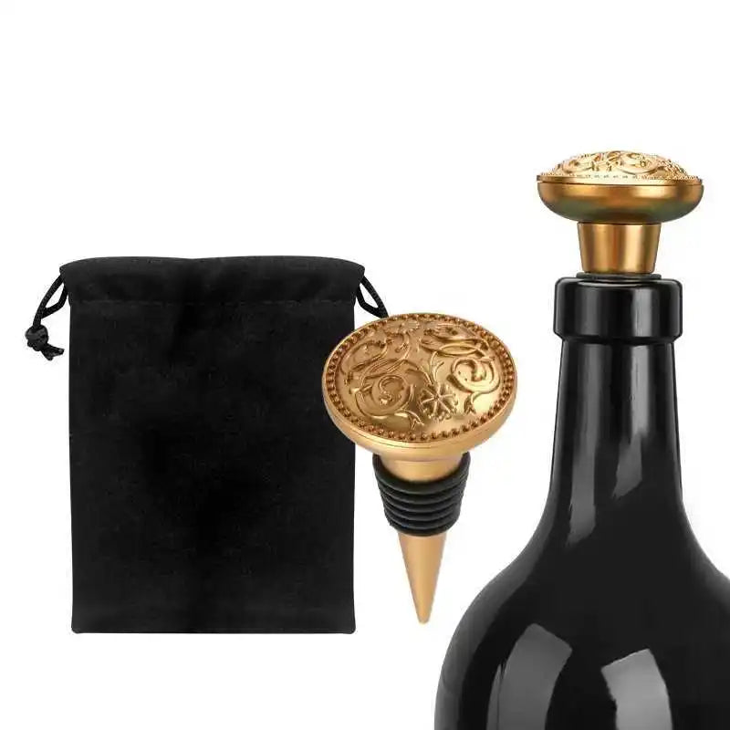 Dark Gold Wine Opener Wing Corkscrews with Beer Bottle Opener Stooper and Bag in Gift Box for Kitchen Accessories Gift Idea