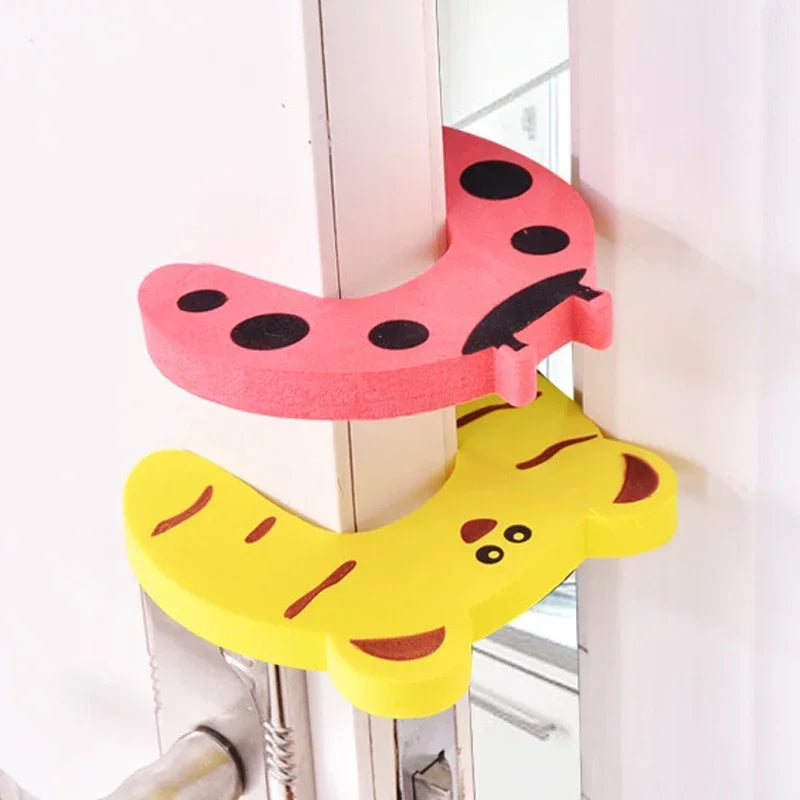 2/5pcs Baby Safety Door Stopper for Newborn Furniture Protection Anti-pinch Hand Cute Animal Care Child Lock Finger Protector