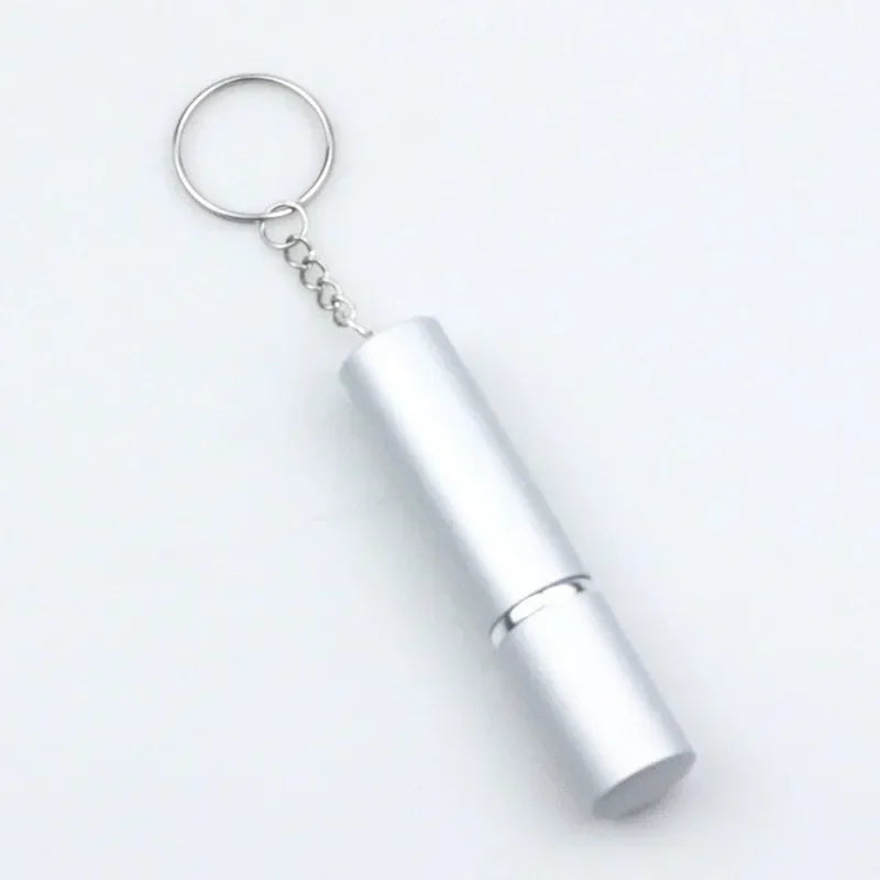 Empty Spray Tank Crystal Keychain Mini Reusable Portable Edc Outdoor Safety Protection Self Defense Keychain Accessories Travel