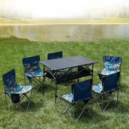 Outdoor Picnic Table With Easy Carrying Bag Lightweight For Self-Driving Trips Egg Roll Long Table Portable Camping Folding Desk