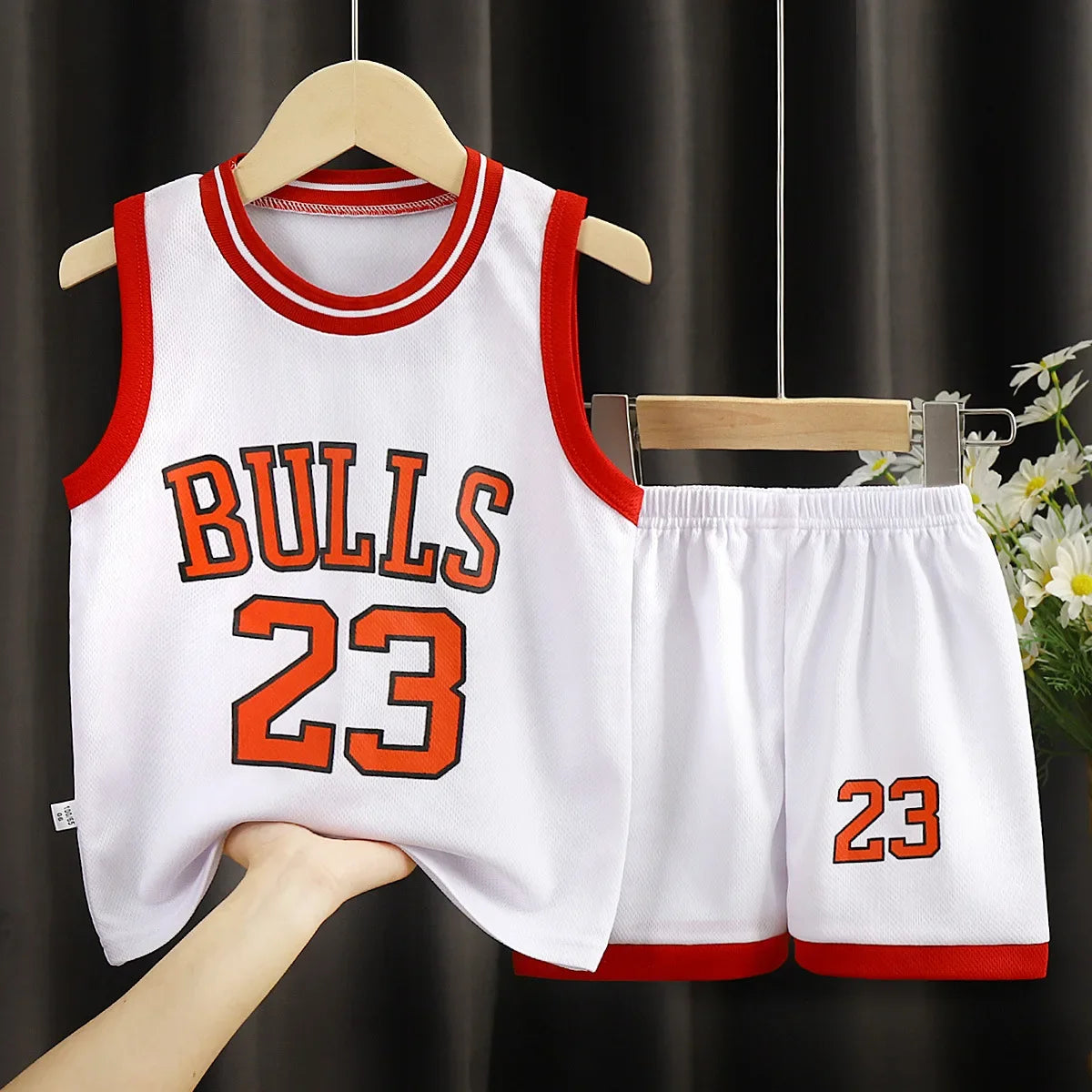 Children's T-shirt Basketball Suit Outdoor Sports Breathable Pure Cotton Sports T-shirt