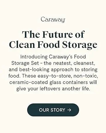 Caraway 14 Pieces Ceramic Coated Glass Gray Food Storage Container Easy To Store Non Toxic Dot Dash Inserts Glass Lids