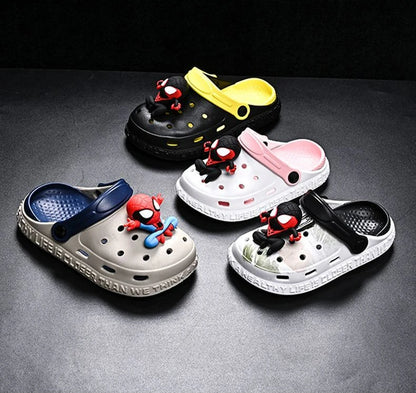 Children's Casual Shoes EVA Sandals Boys Girls' Cartoon Anti Slip Soft Sole Children's Beach White Black Shoes Size 24-44