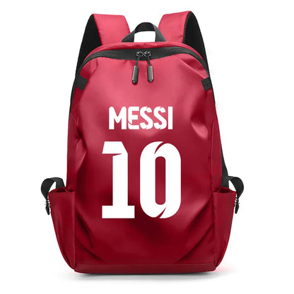 Football Super Stars MES SI Backpack Boy Girl Unisex College Student Backpack Women Men Laptop Teens Student USB Port Rucksack