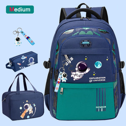 Astronaut Backpack Boy Elementary Student Bag Children New School Bags for Boys Kids Schoolbags Waterproof Book Bag mochilas