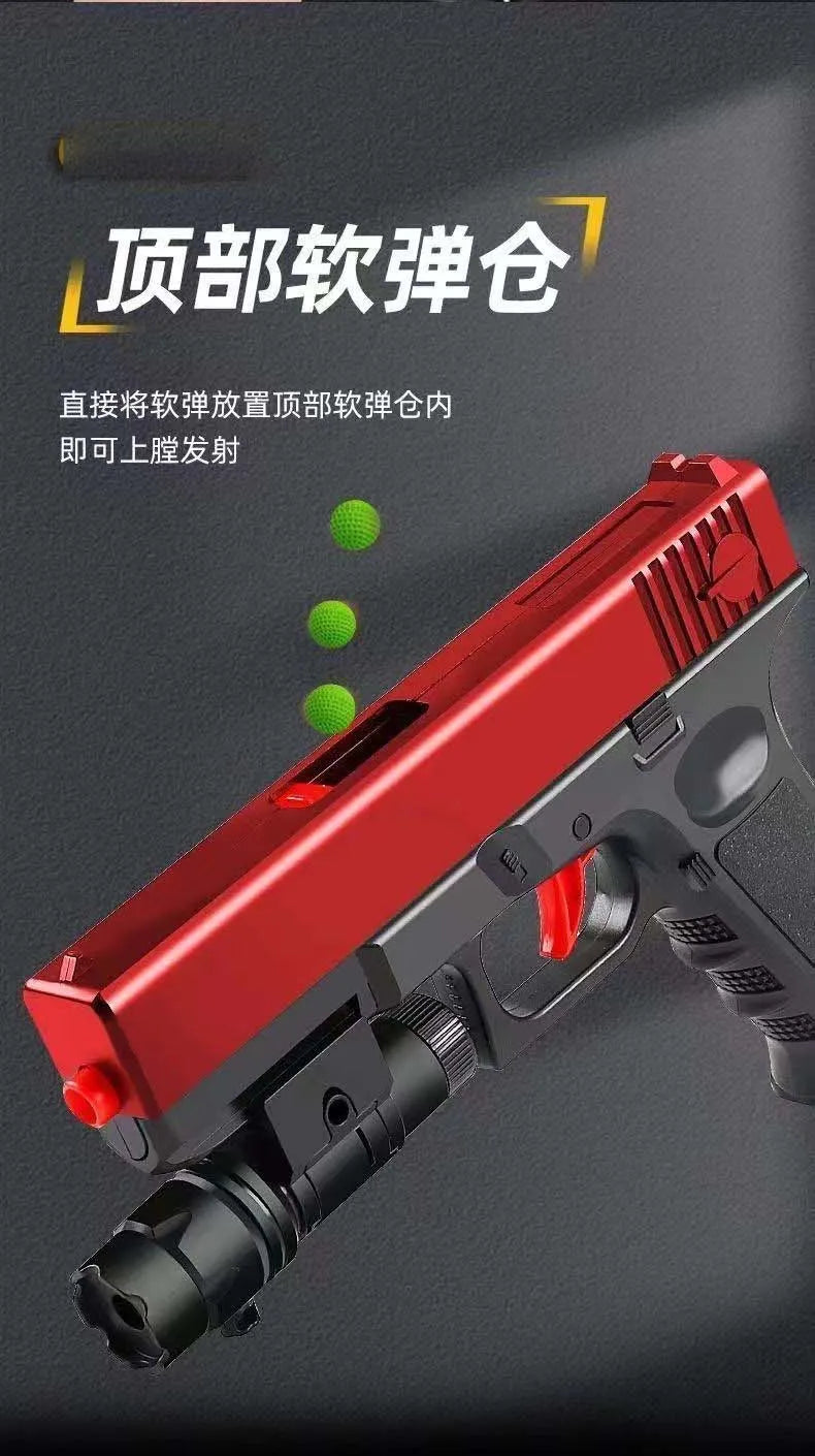 Manual pistol G17 Soft bullet toy gun Children's Pistol Toy Boy Gift Air Gun launcher CS shooting game