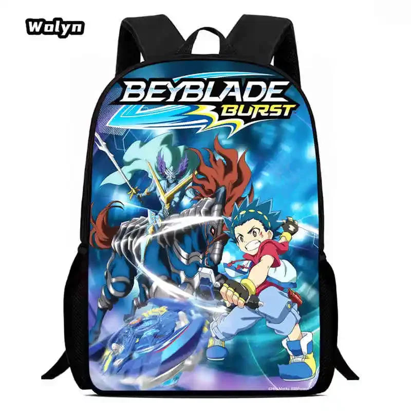 Anime-Bey-Blade Child School Backpack With Cartoon Lunch Bags Cartoon Pencil Bags School Bags for Boys Girls Best Gift