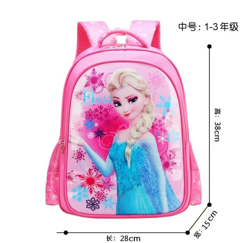 2024 Frozen Elsa School Bags for Children in Grades 1-3 Cute Cartoon Fashion Lightweight Wear-resistant Kawaii Backpack Gifts