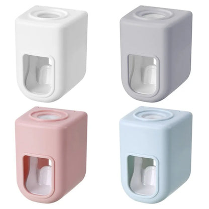 Creative Wall Mount Automatic Toothpaste Dispenser Bathroom Accessories Waterproof Lazy Toothpaste Squeezer Toothbrush Holder