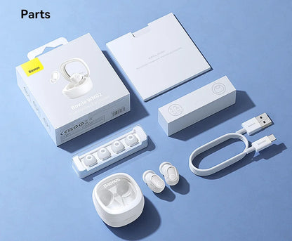 Baseus WM02 Wireless Earphones TWS Bluetooth 5.3 Headphones, Mini and compact Comfortable wear, 25 hours Long Battery Life