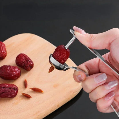 Cherry Core Remover Stainless Steel Multifunctional Jujube Pitting Device Enucleator Household Kitchen Gadget Tools Cool Gadgets