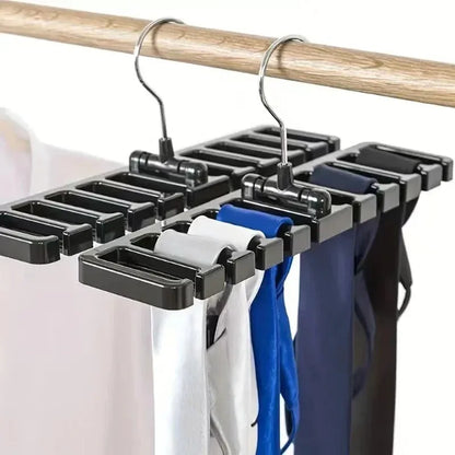 Tie Belt Hanger Wardrobe Belt Rotating Organizer Rack Multifuctional Scarf Hanger Home Closet Storage Holder Accessories 1PCS