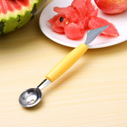 DIY Melon Scoops Ballers Multi Function Fruit Carving Knife Watermelon Baller Scoop Fruit Useful Things For Kitchen Accessories