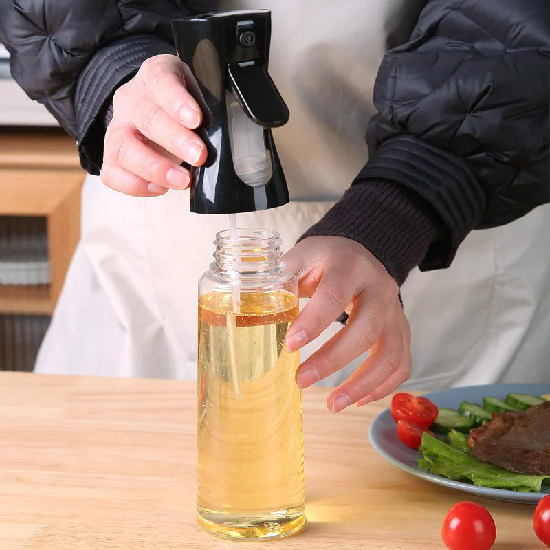 200ml/300ml Oil Spray Bottle Kitchen BBQ Cooking Olive Oil Dispenser Camping Baking Empty Vinegar Soy Sauce Sprayer Containers