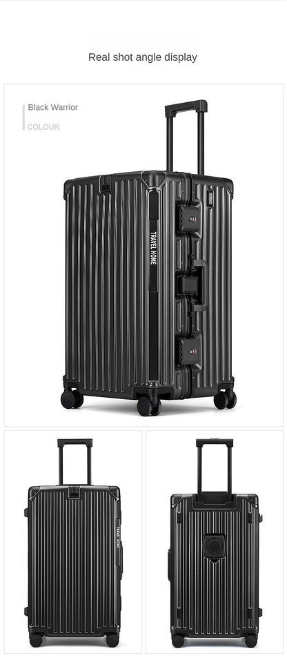 Over-sized Multi-Functional Travel Suitcases Large Capacity Luggage Aluminum Frame plus-Sized Universal Wheel Case Boarding Bag