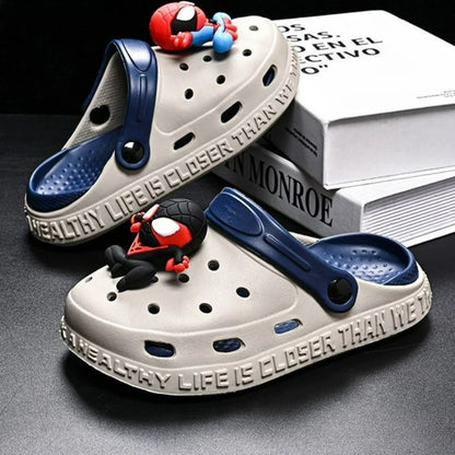 Children's Casual Shoes EVA Sandals Boys Girls' Cartoon Anti Slip Soft Sole Children's Beach White Black Shoes Size 24-44