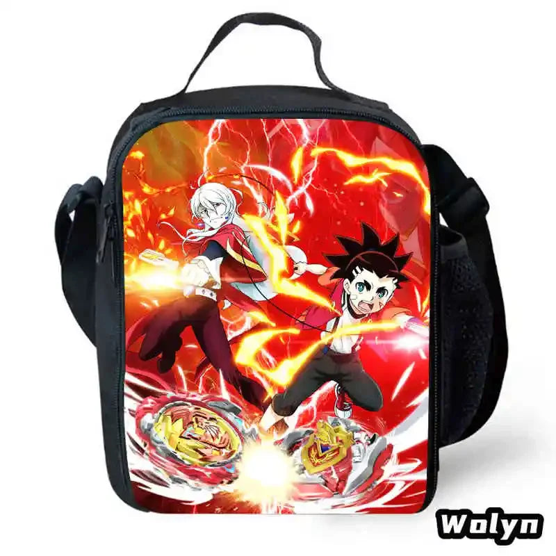 Anime-Bey-Blade Child School Backpack With Cartoon Lunch Bags Cartoon Pencil Bags School Bags for Boys Girls Best Gift