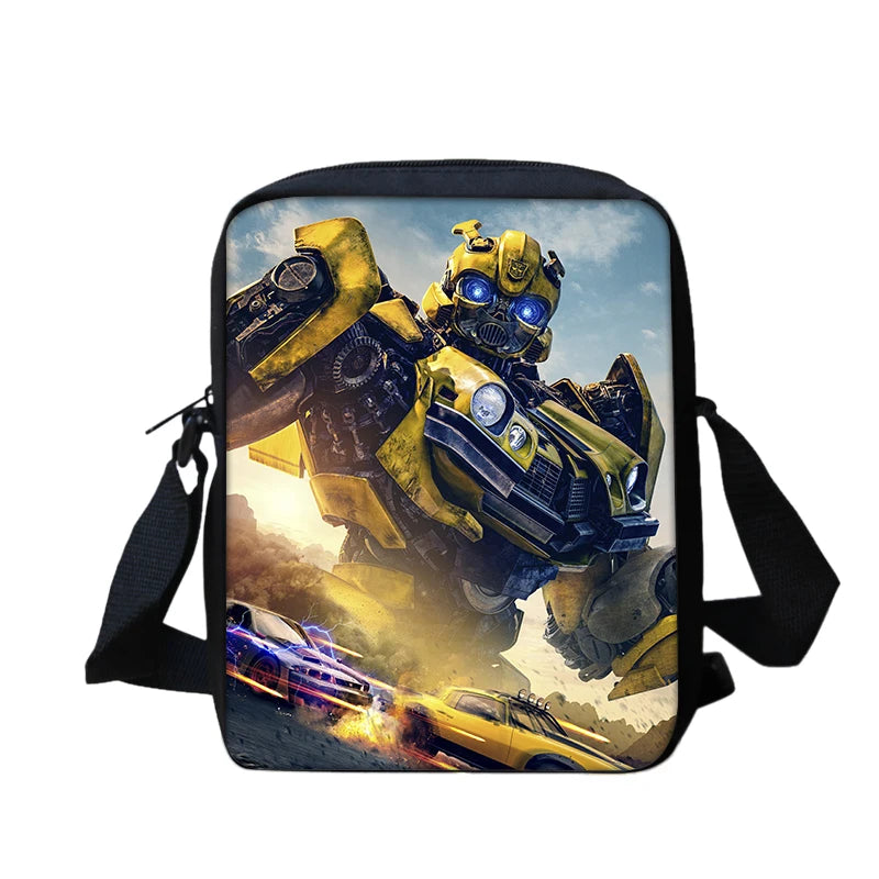 T-Transformers Popular Movies Child School Backpack 3pcs Set Shoulder Bags Pencil Case Book Bags for Boys Girls Best Gift