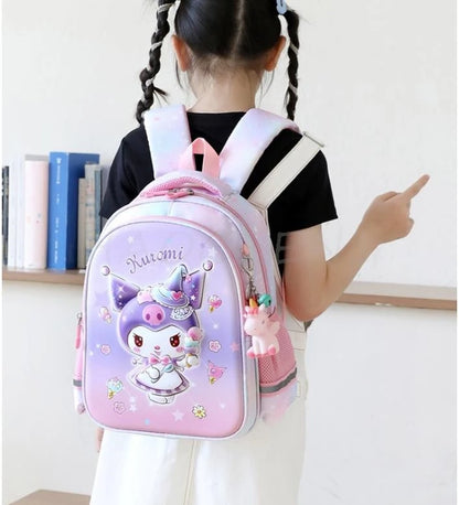 Lovely Kuromi Melody New Backpack For Girls Hello Kitty Princess School Bags Kids Satchels Kindergarten Bookbag Mochila Infantil