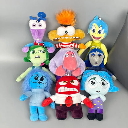 20-30cm Inside Out 2 Disney Pixar Plush Toys Doll  ANXIETY Ennui Envy Embarrassment Joy Plushie Stuffed Gift for Kids Christmas