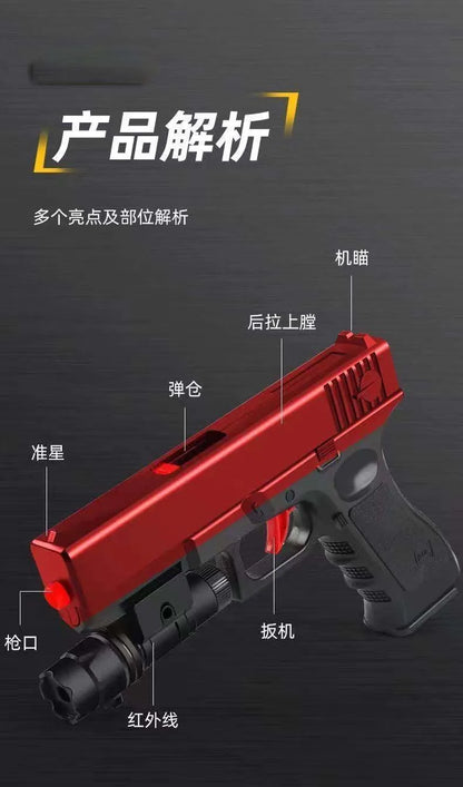 Manual pistol G17 Soft bullet toy gun Children's Pistol Toy Boy Gift Air Gun launcher CS shooting game