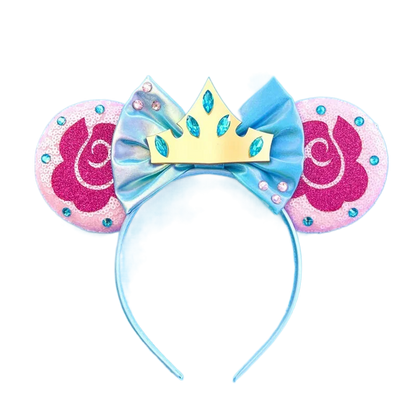 2023 Newest Mickey Mouse Ears Headband Kid Adult Festival Party Sequins Bow Hairband Women Baby Girl Party Hair Accessories Gift