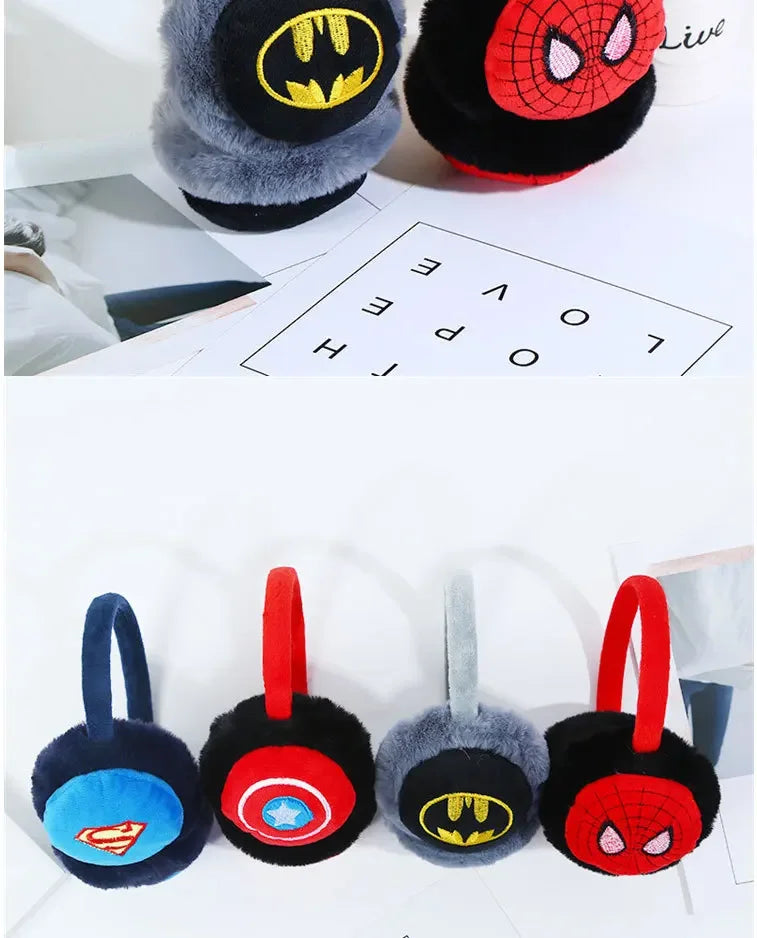 New Boys And Girls Winter Warm Lovely Cute Rabbit Fur Cartoon Plush Children Earmuffs Thicken Cover Ears Kids Ear Muffs Headband