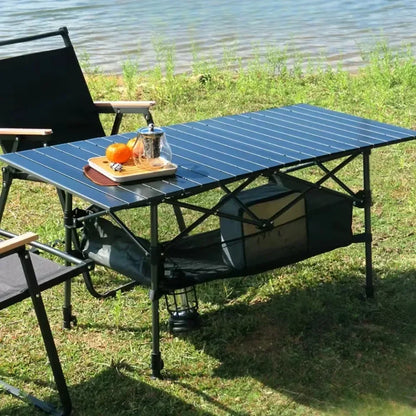 Outdoor Picnic Table With Easy Carrying Bag Lightweight For Self-Driving Trips Egg Roll Long Table Portable Camping Folding Desk