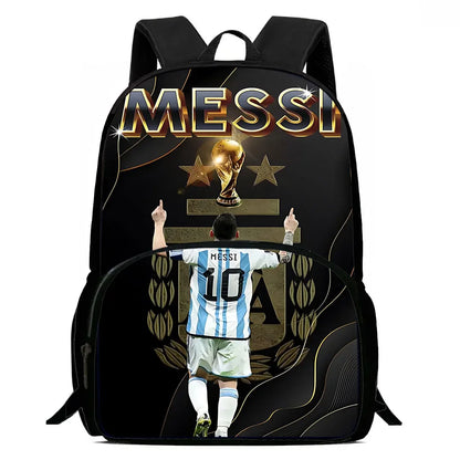 Cartoon C-CR7 Football-Stars Child Backpack,Lunch Bags,Pencil Bags for 4-8 Years Old Anime School Bags for Boys Girls Best Gift