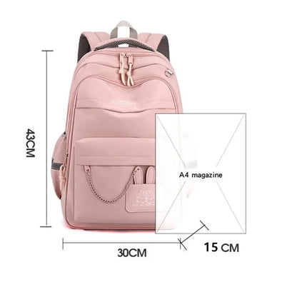 elementary school student girl bag cute school backpack children pink bookbag primary school satchel kid large capacity backpack