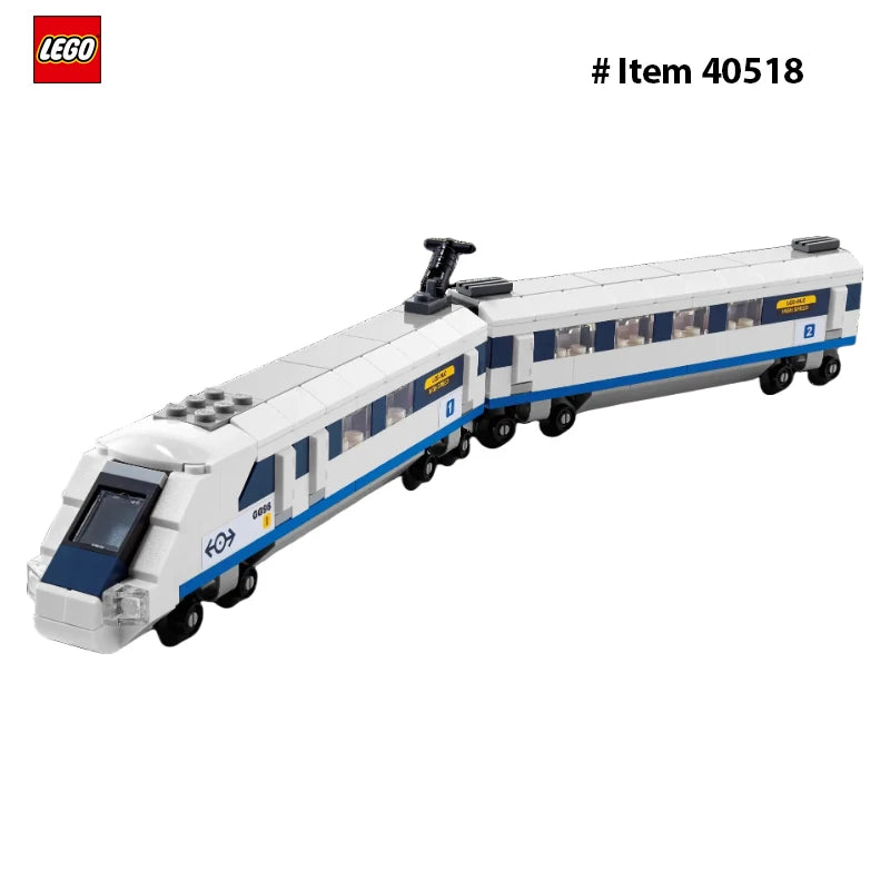 Lego-40518 Creator High-Speed Train 2, connected carriage, which is a driver's compartment and has a sloping front