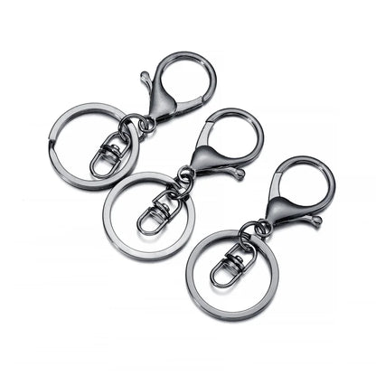 5pcs/lot Key Ring 30mm Keychain Long 70mm Lobster Clasp Key Hook Keyrings For Jewelry Making Finding DIY Key Chains Accessories