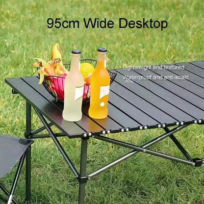 Outdoor Picnic Table With Easy Carrying Bag Lightweight For Self-Driving Trips Egg Roll Long Table Portable Camping Folding Desk