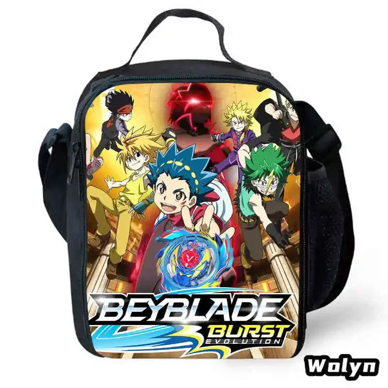 Anime-Bey-Blade Child School Backpack With Cartoon Lunch Bags Cartoon Pencil Bags School Bags for Boys Girls Best Gift