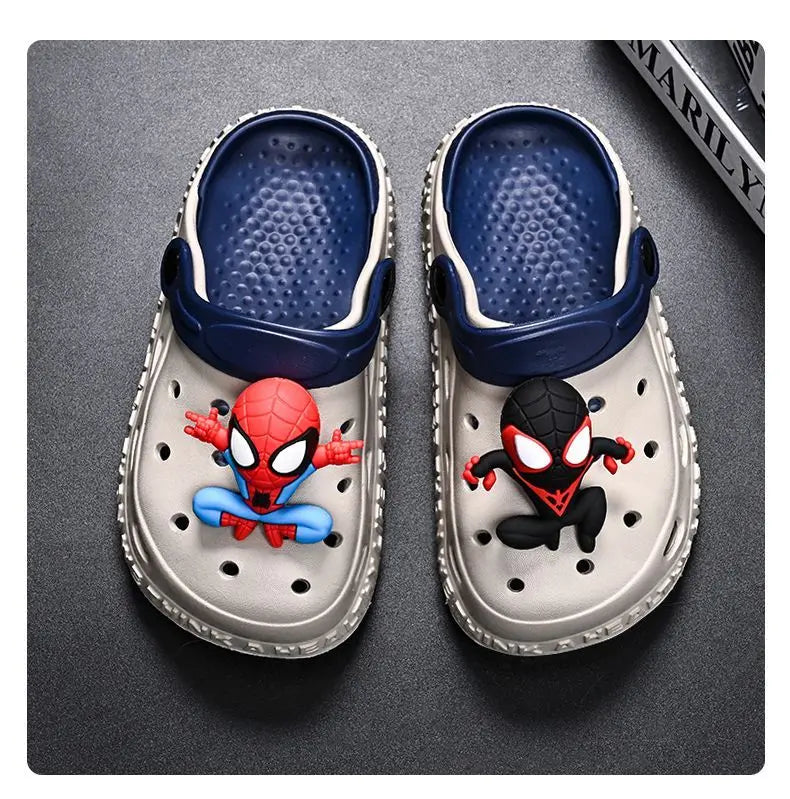 Children's Casual Shoes EVA Sandals Boys Girls' Cartoon Anti Slip Soft Sole Children's Beach White Black Shoes Size 24-44