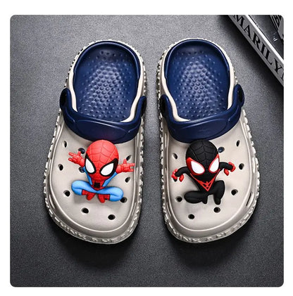 Children's Casual Shoes EVA Sandals Boys Girls' Cartoon Anti Slip Soft Sole Children's Beach White Black Shoes Size 24-44