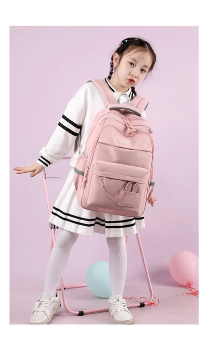 girls school bag for kids purple school backpack for girls children pink bookbag primary students gift large capacity backpack