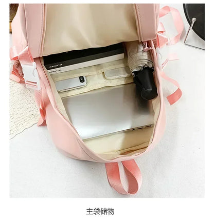 Japanese Kawaii Itabag Women New 2024 Transparent Backpack Women Large Capacity Ita Backpack School Bags for College Student JK