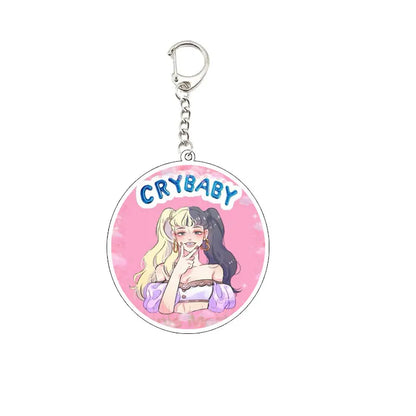 Melanie Martinez Key Chain Key Ring Keychain for Accessories Bag Acrylic Sunny Pendant Melanie Martinez Keyring Chains Jewelry F