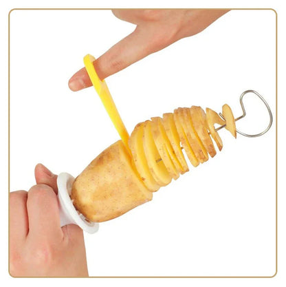 Whirlwind Potato Spiral Cutter Potato Tower Making Machine Vegetable Slicer Creative Vegetable Tools Kitchen Accessories Gadgets