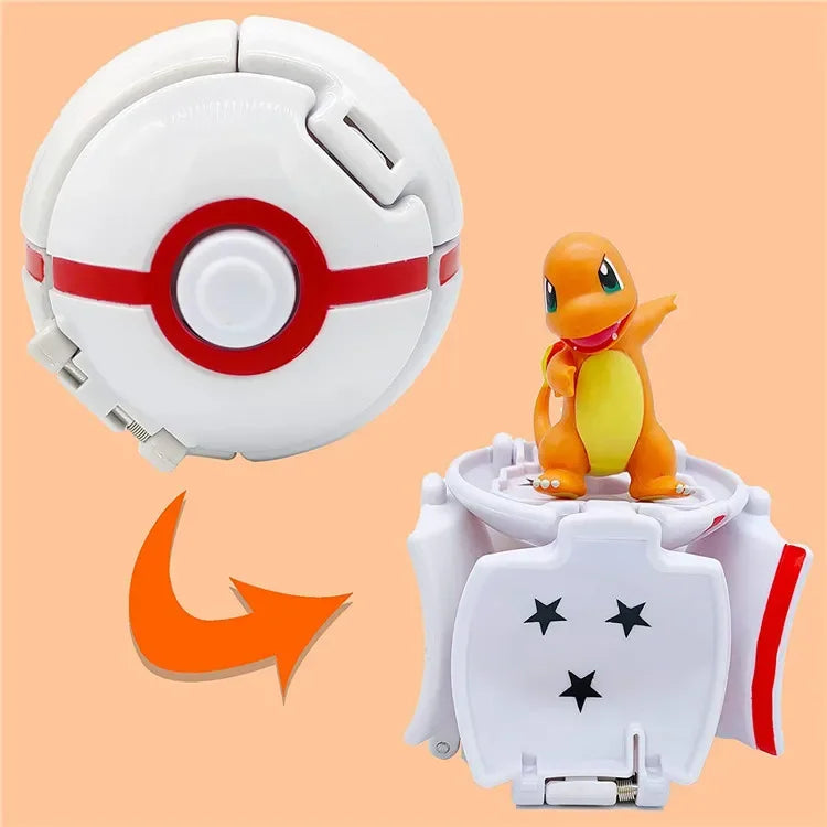 Pokemon Elf Ball Pokeball Anime Figure Cartoons Pikachu Charizard Piplup Kyogre Pocket Monster Pet Anime Action Model Toy Gifts