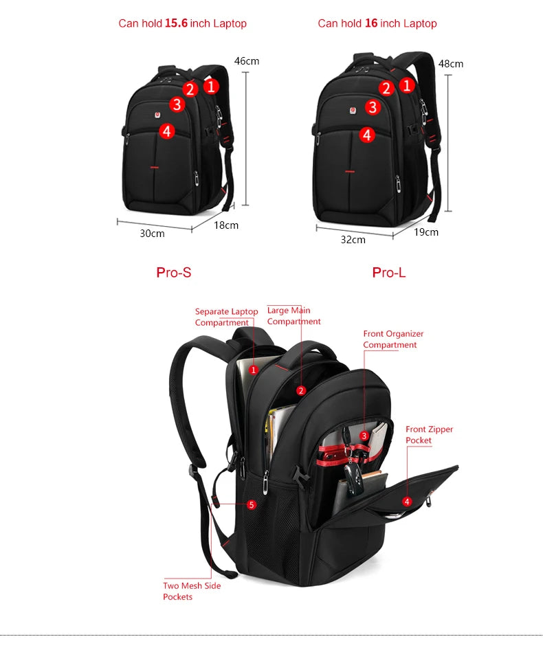 Laptop Backpack Men Women Bolsa Mochila for 15.6 17 inch Notebook Computer Rucksack School Bag Backpack for Teenagers